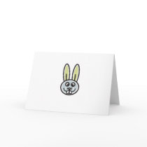 Blue Bunny Card by rubberdesign Blue Bunny Card
