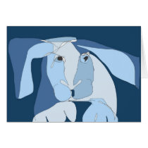 Blue Bunny Card