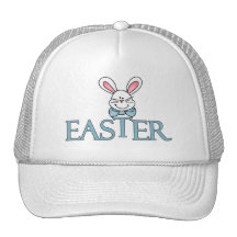 Blue Bunny Easter T-shirts and Gifts Trucker Hats