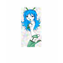 Blue Bunny Girl t-shirts by KrisT33s Blue Bunny Girl t-shirts