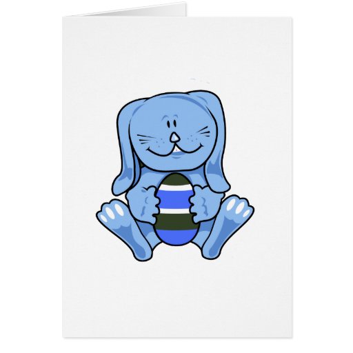 Blue bunny holding egg.png card