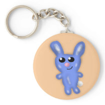Blue Bunny Keychain keychains