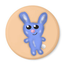 Blue Bunny Magnet magnets