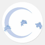 BLUE BUNNY MOON STICKER