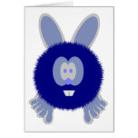 Blue Bunny Pom Pom Pal Card