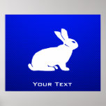 Blue Bunny Poster
