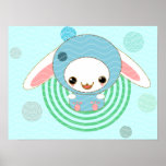 blue bunny poster posters