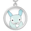 Blue Bunny Rabbit Pendant necklace
