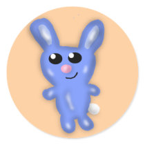 Blue Bunny Sticker stickers
