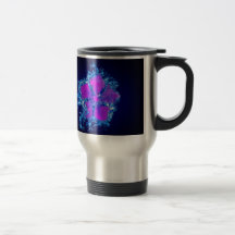 Blue Burnin' Flower Coffee Mugs