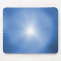 Blue Burst of Light Mousepad