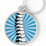 Blue Burst Spine Keychain