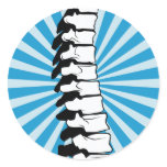 Blue Burst Spine Stickers stickers