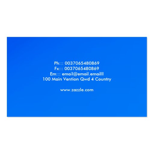 blue business card (back side)