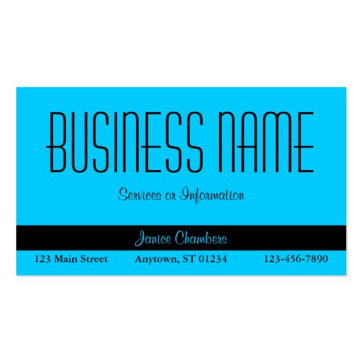 Blue Business Card