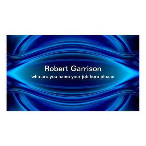 blue business card (front side)