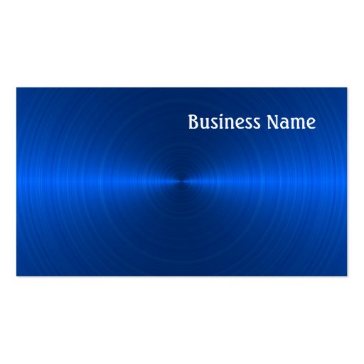 Blue Business Cards (front side)