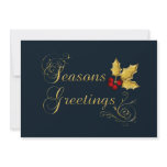 blue Business Holiday Greetings invitations