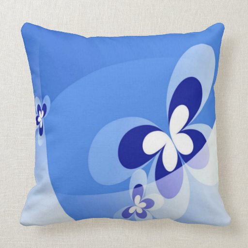 Blue Butterflies American Mojo Pillow