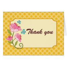 Blue butterflies and peonies greeting card