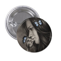 Blue Butterflies Button buttons