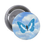 Blue Butterflies Buttons