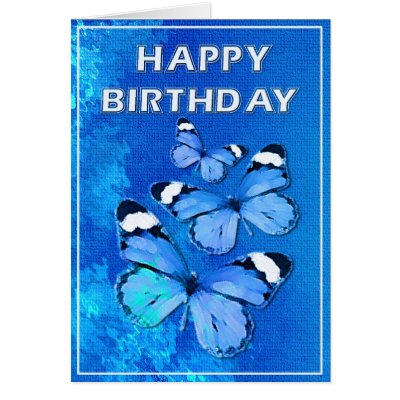 Blue butterflies fantasy card by semas87