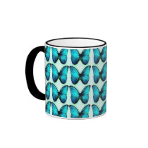 Blue Butterflies mugs by Swe3tnsourchicke Blue Butterflies mugs