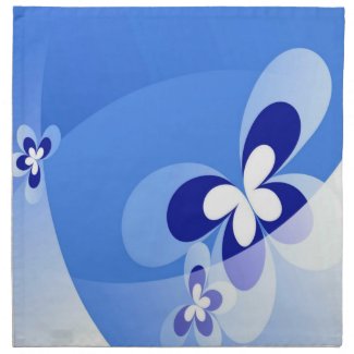 Blue Butterflies Napkin