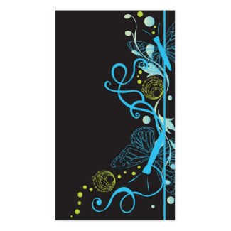 Blue butterflies Profile Card profilecard