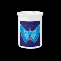 Blue Butterfly Abstract pitchers