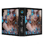BLUE BUTTERFLY  BEAUTY, MAKEUP ARTIST VINYL BINDER