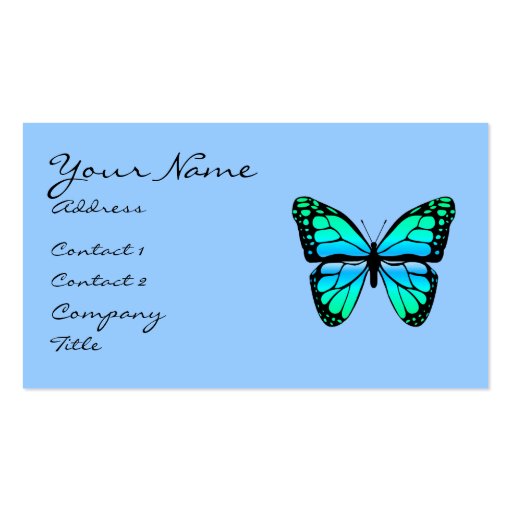 Blue Butterfly Business Card