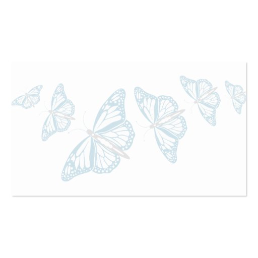 Blue Butterfly Business Cards (back side)