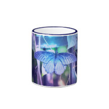 Blue Butterfly Coffee Mug