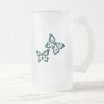 Blue Butterfly Designs Beer Mug