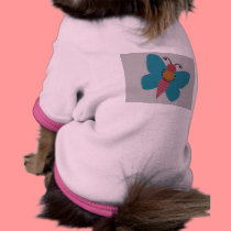 blue butterfly pet clothing