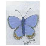 Blue butterfly flyer design