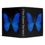 Blue Butterfly Flying Insect 3 Ring Binder