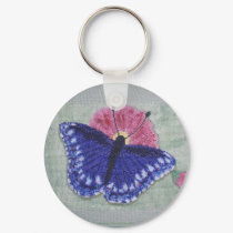 BLUE BUTTERFLY keychains by dequilla BLUE BUTTERFLY keychains