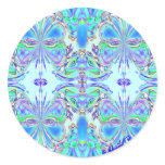 "Blue Butterfly Mandala" Stickers