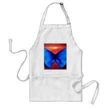 Blue Butterfly Morph Sunset - Multi Aprons