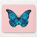 Blue Butterfly Mousepad