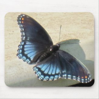 Blue Butterfly mousepad