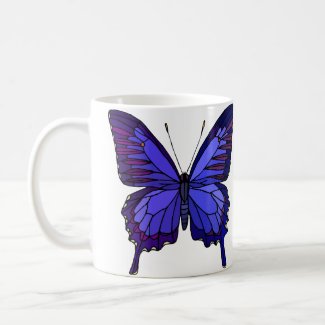Blue Butterfly Mug mug