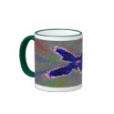 Blue Butterfly mugs by Derico Blue Butterfly mugs