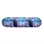 Blue Butterfly Photo Skateboard