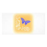 Blue Butterfly Photo Card