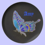 Blue Butterfly Plate plates