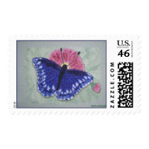 BLUE BUTTERFLY postage by dequilla BLUE BUTTERFLY postage